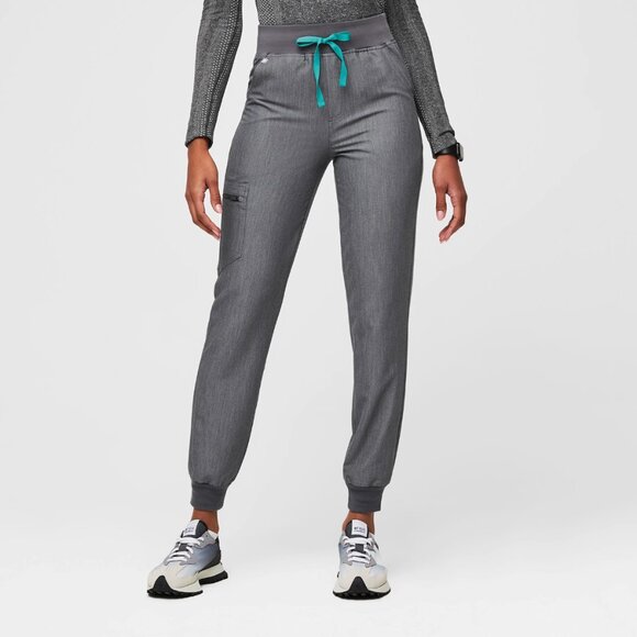 FIGS High Waisted Zamora Jogger Scrub Pants in Graphite, size XS - Picture 1 of 11